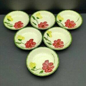 Blue Ridge Southern Potteries Lovely Linda Fruit Dessert Bowls Sauce Berry Bowls